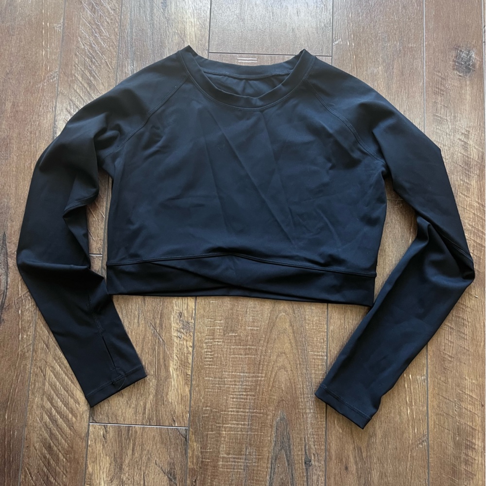 Black Fitted Crop Top